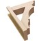 Ekena Millwork 5 1/2-in W x 16-in D x 20-in H Balboa Trad Rough Cedar Woodgrain TimberThane Outlooker, Primed Tan OUTUR055X16X20BOA04RCPR - alternate 3